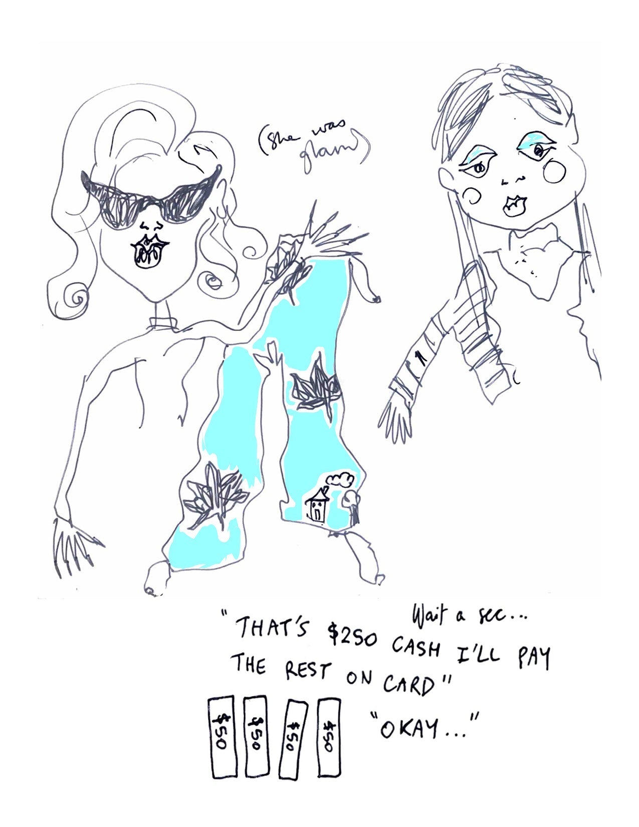 This week at RTTS #2 blue eyeshadow & vintage fabrics