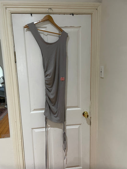 Multiway tank in grey cotton rib FIT 1 (AW2023)