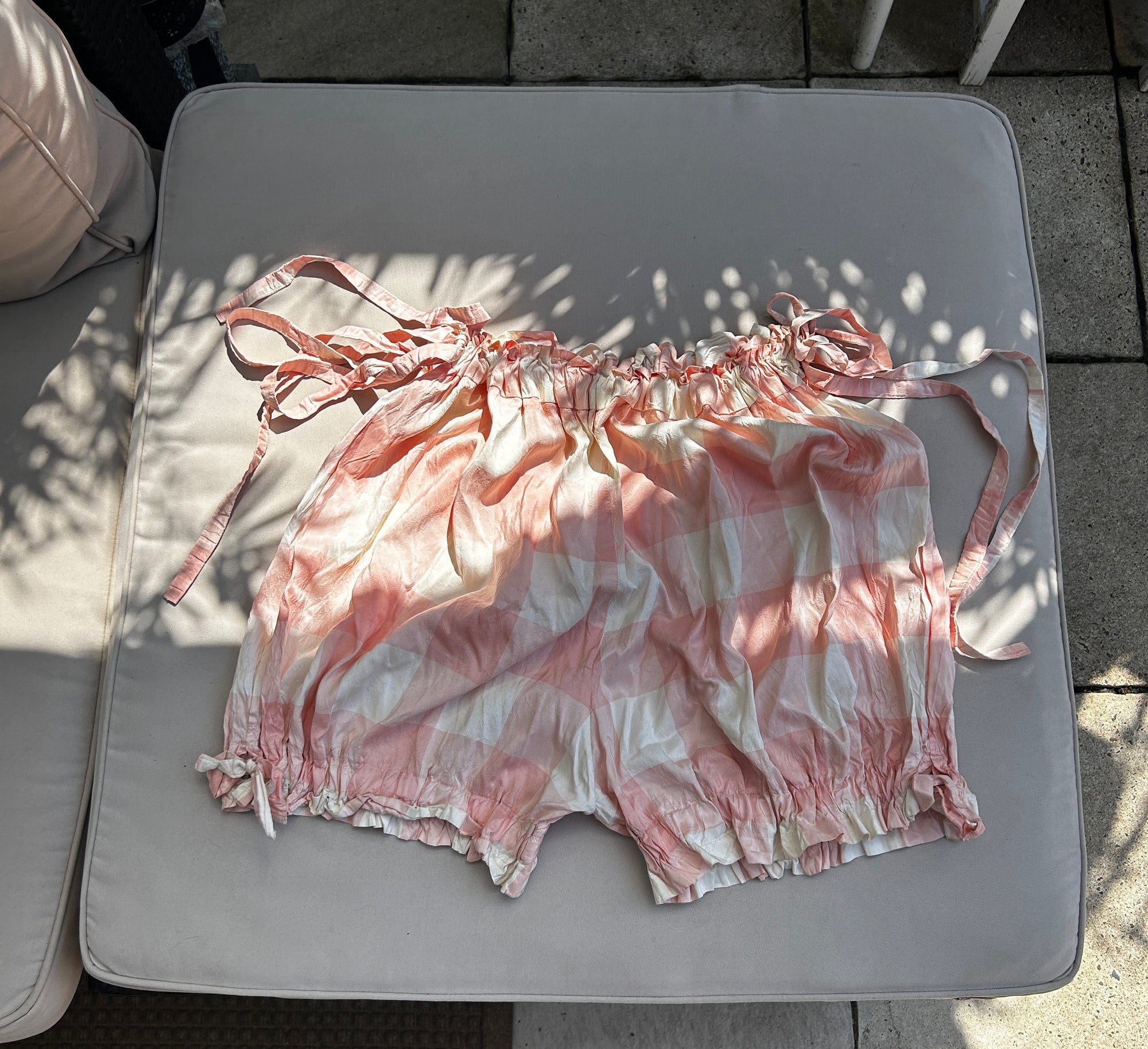 Lizzie Kidd x RTTS Even Cowgirls Get The Blues Bloomers in Pink Gingham Taffetta