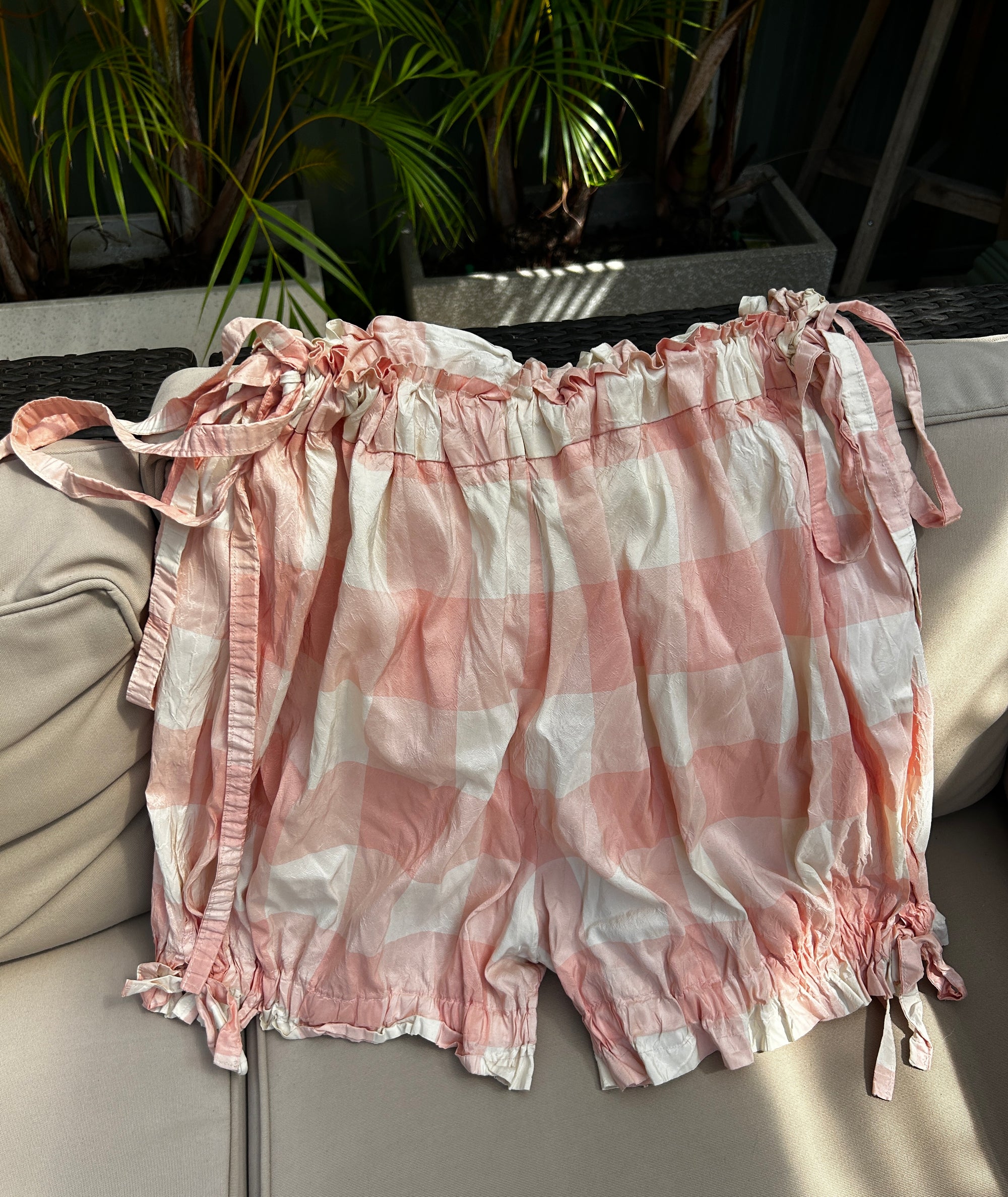 Lizzie Kidd x RTTS Even Cowgirls Get The Blues Bloomers in Pink Gingham Taffetta