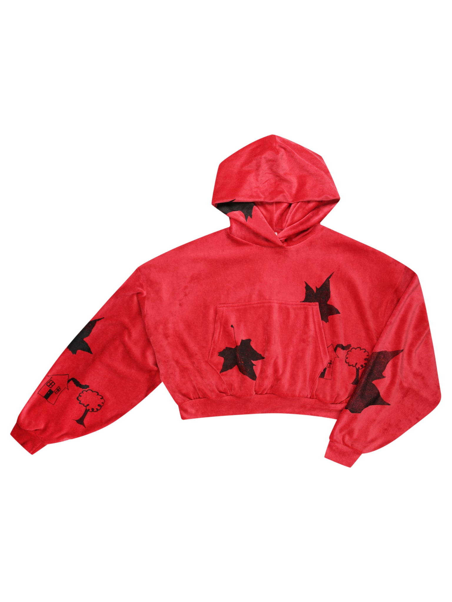 Yummy mummy hoodie in red