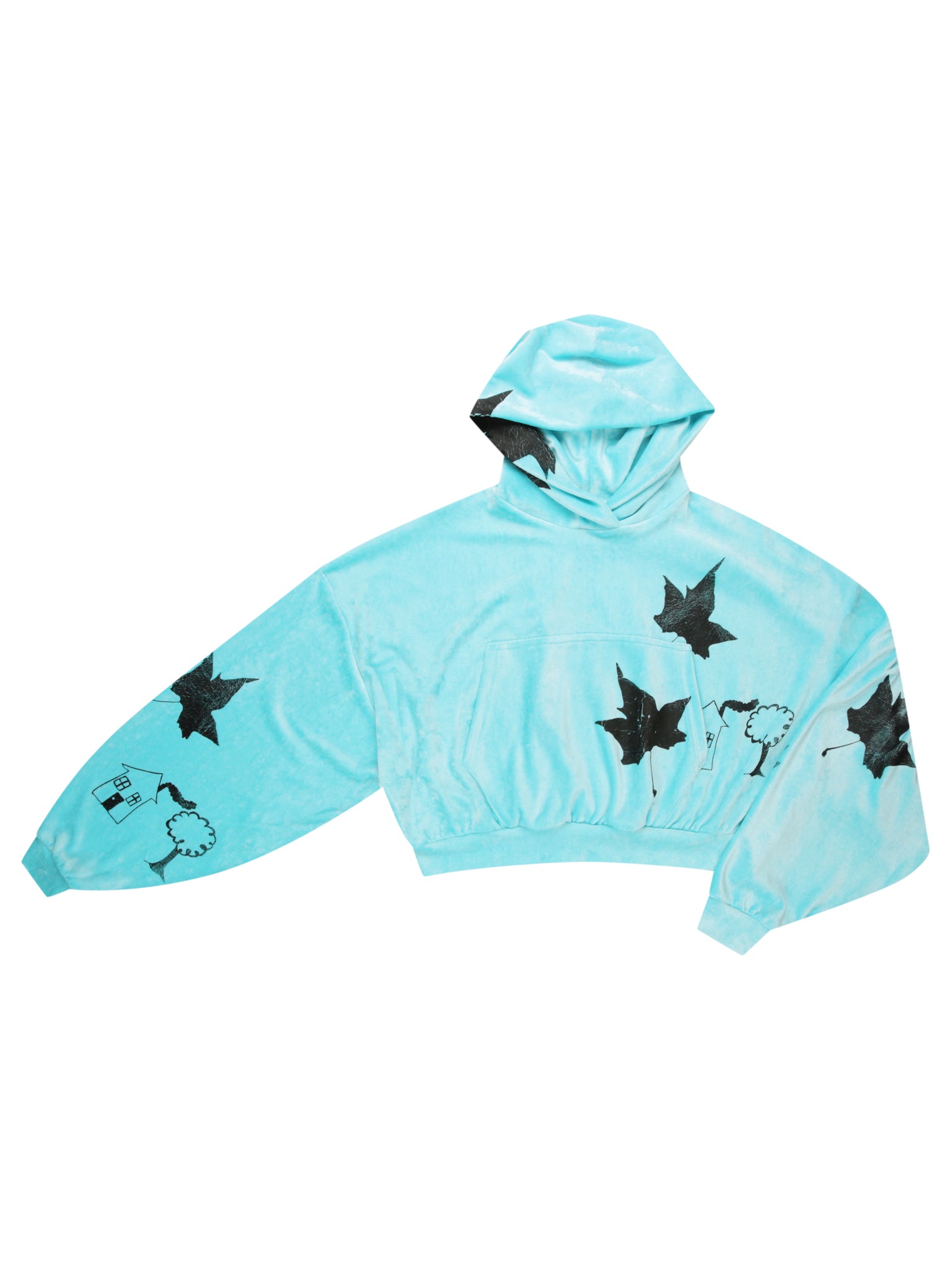 Yummy mummy hoodie in aqua