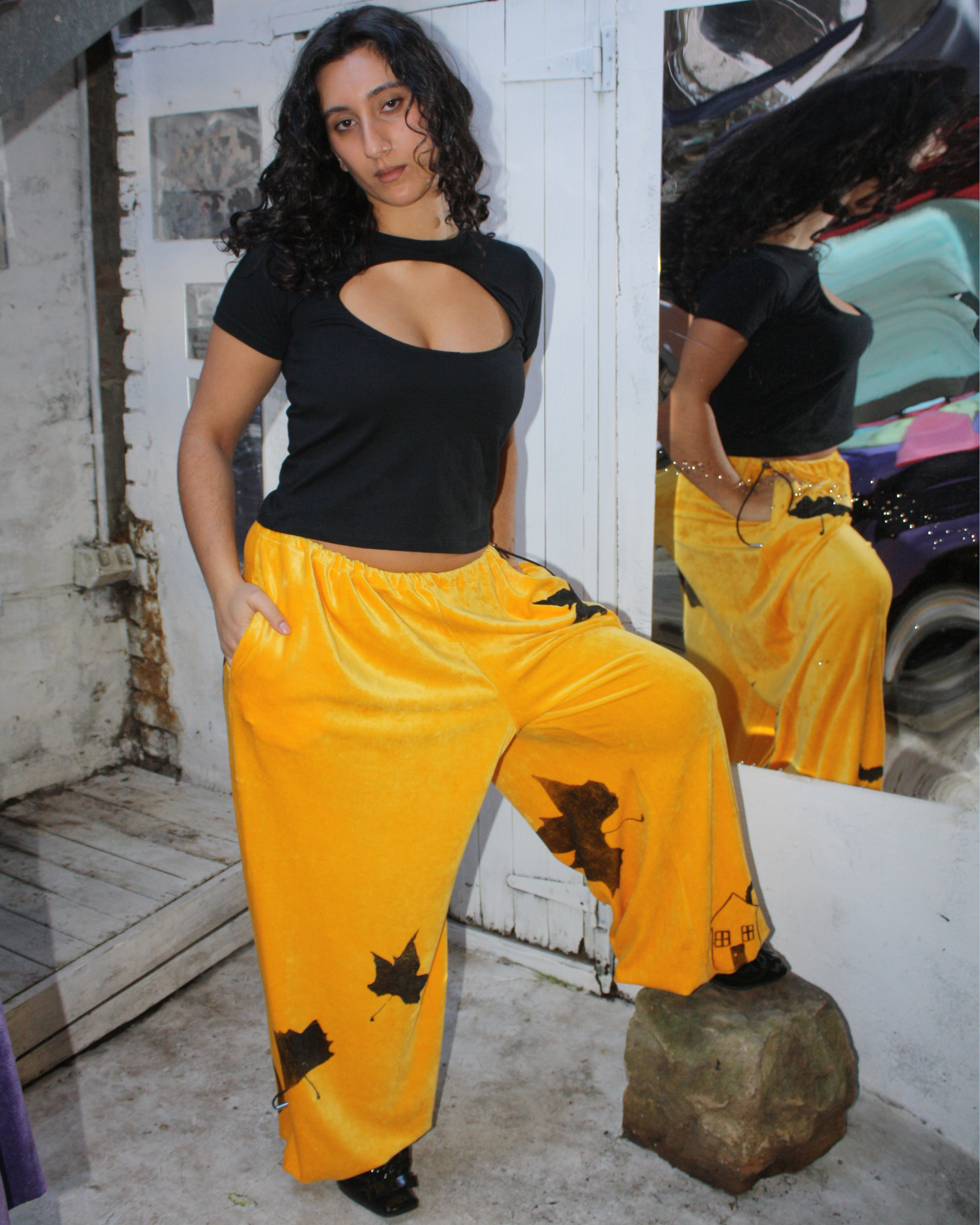 Yummy Mummy Trackpants in sunshine