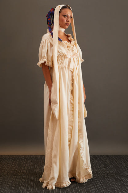 Bridal Bunny Dress in Silk Tussah MADE TO ORDER