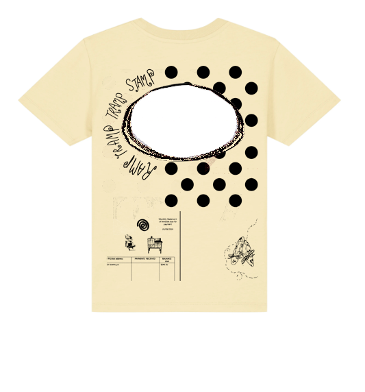 Logo removal baby tee in butter