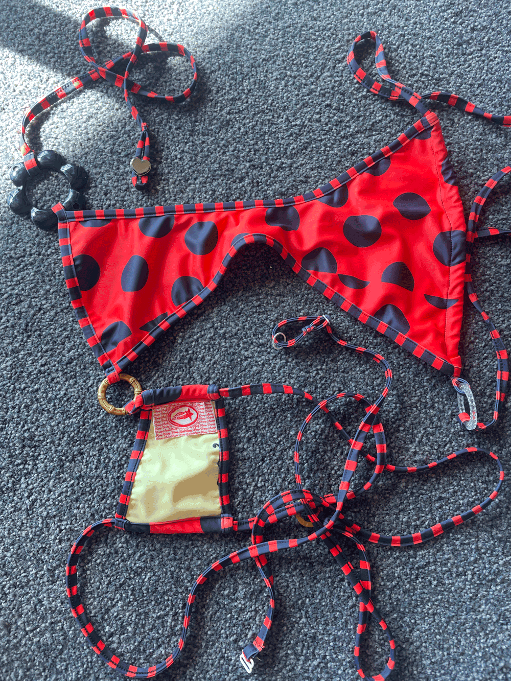 Multiway Bikini in Red/ Black/ Polka Dot (1 piece only)