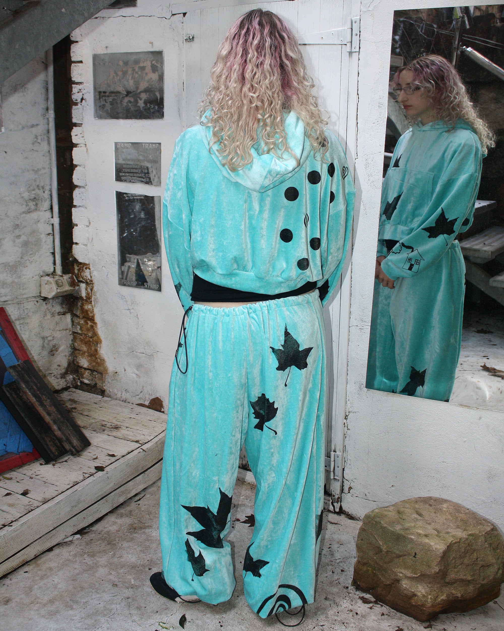 Yummy mummy hoodie in aqua