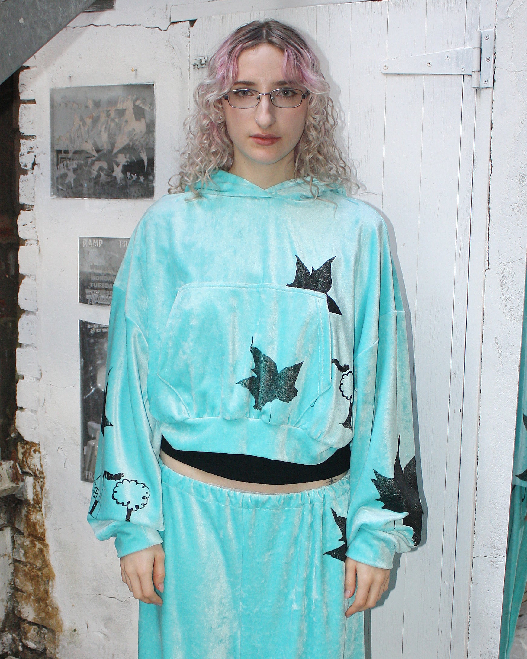 Yummy mummy hoodie in aqua