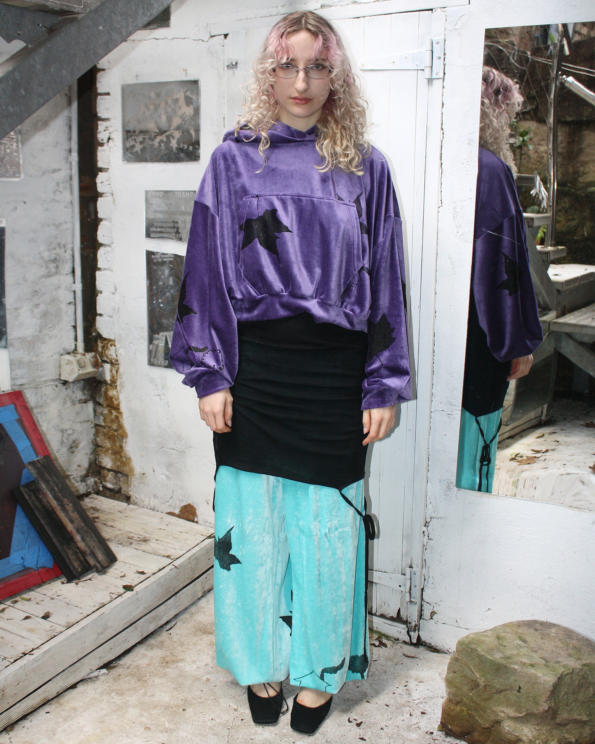 Yummy mummy hoodie in grape