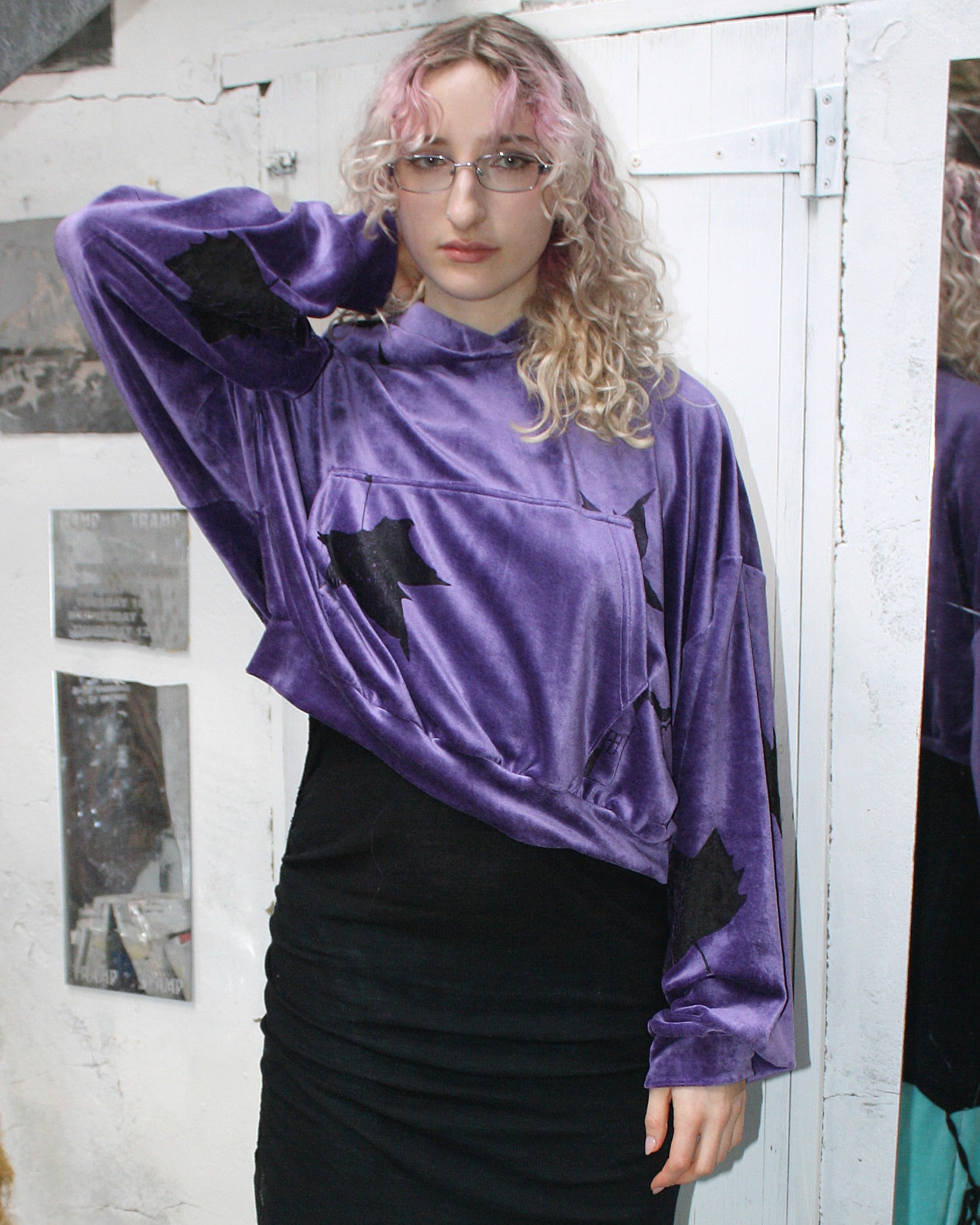 Yummy mummy hoodie in grape