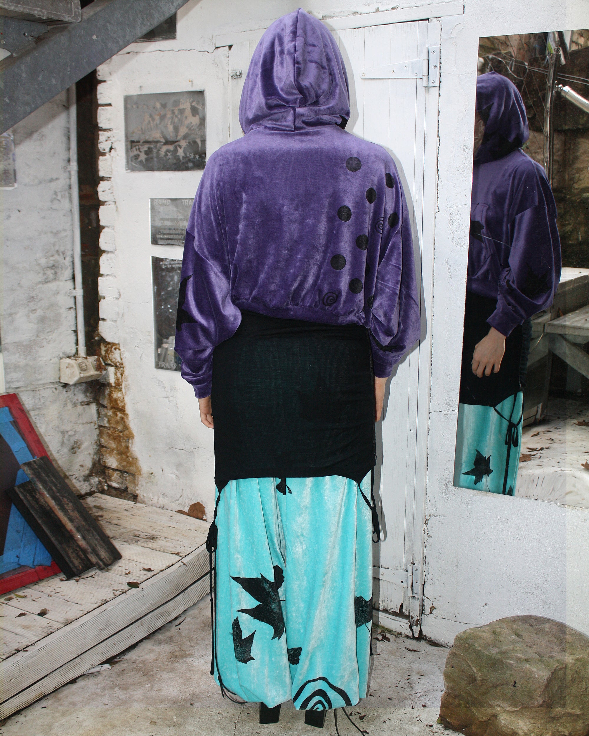 Yummy mummy hoodie in grape
