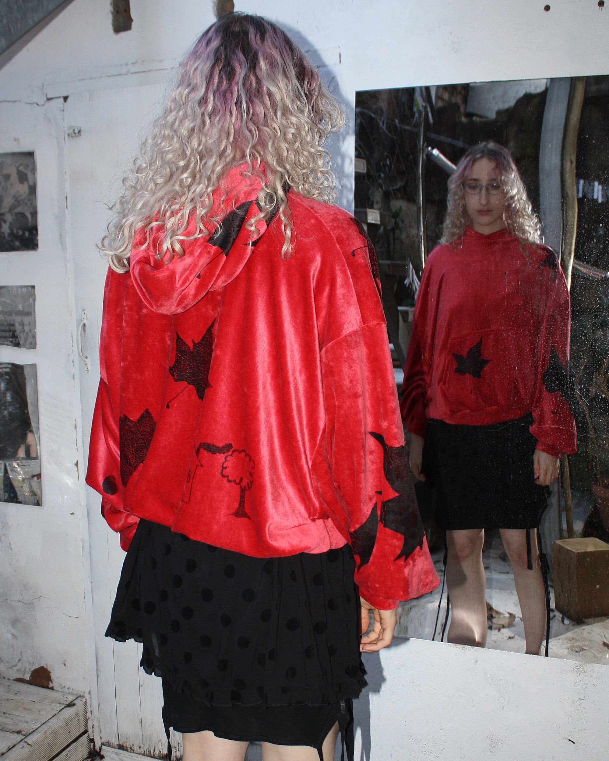 Yummy mummy hoodie in red FIT 2