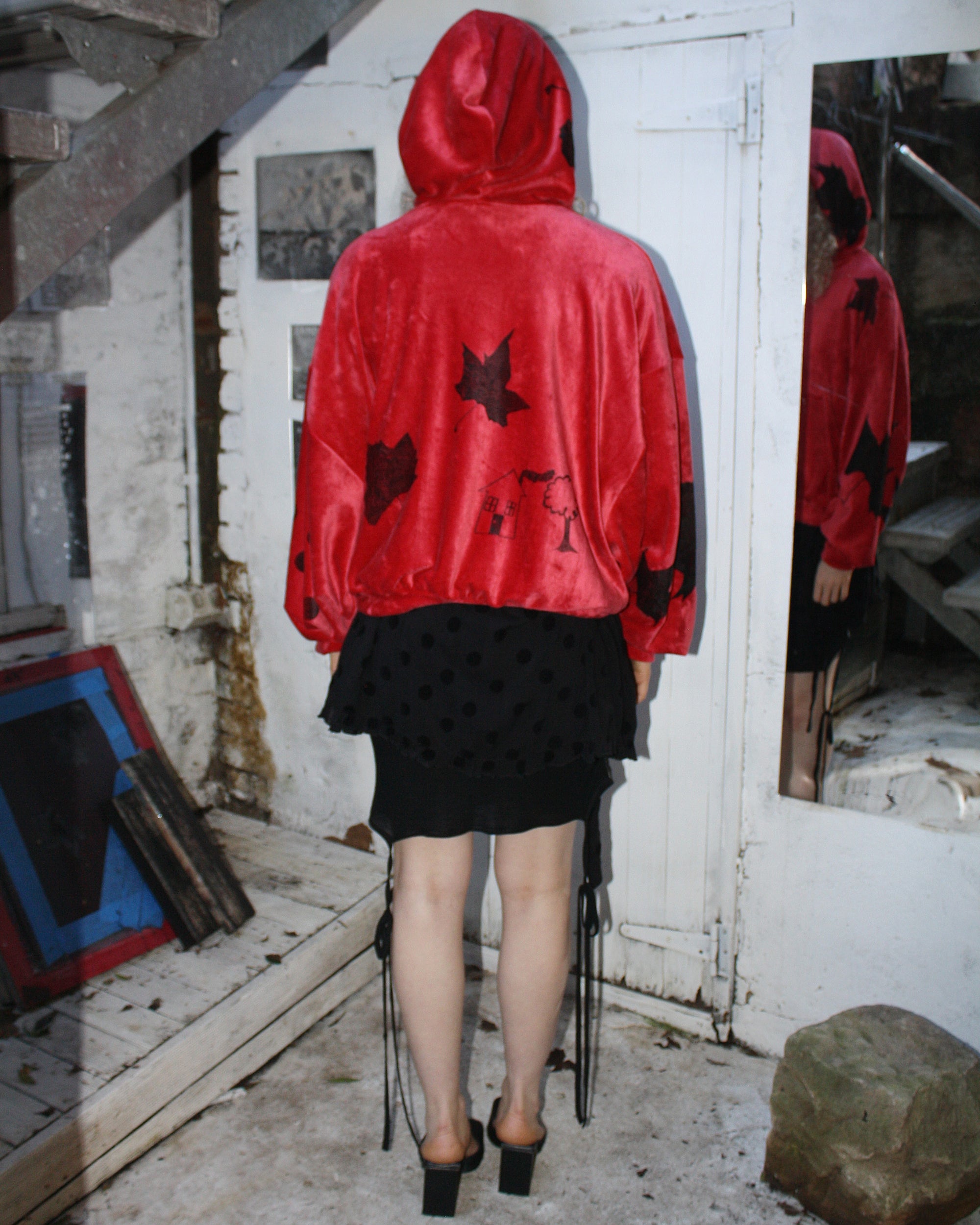 Yummy mummy hoodie in red FIT 2