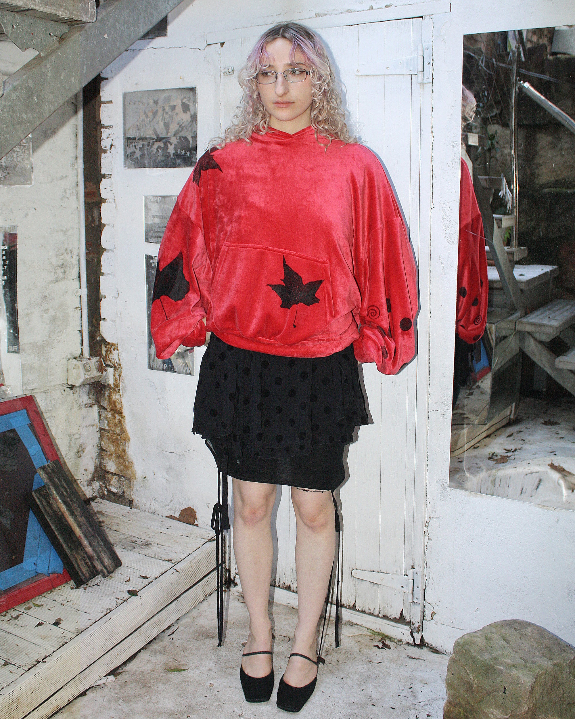 Yummy mummy hoodie in red FIT 2